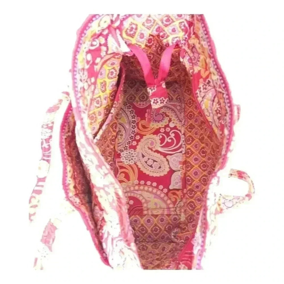 Vera Bradley Raspberry Fizz Paisley Diaper Bag Shoulder Bag RETIRED Pattern - Picture 11 of 11